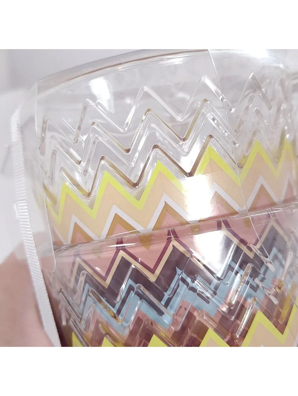 New Missoni x Target Chevron Zig Zag Tumblers Plastic set 4 cups drinkware
